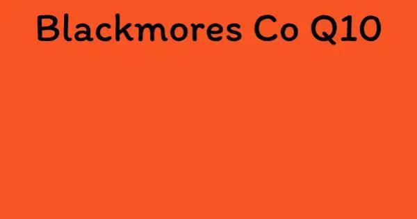 Blackmores Co Q10