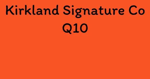 Kirkland Signature Co Q10