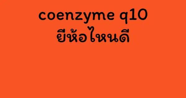 coenzyme q10 ยี่ห้อไหนดี