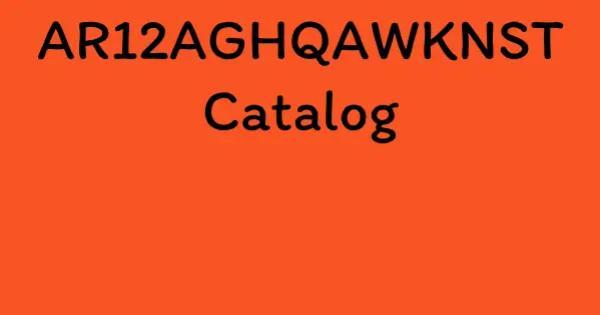 AR12AGHQAWKNST Catalog