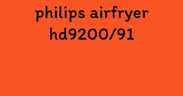 philips airfryer hd9200/91