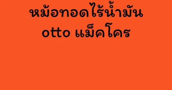 หม้อทอดไร้น้ำมัน otto แม็คโคร