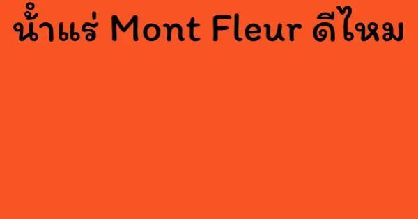 น้ําแร่ Mont Fleur ดีไหม
