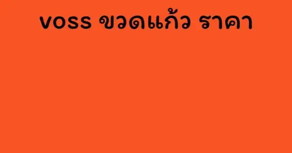 voss ขวดแก้ว ราคา