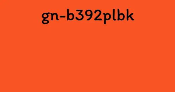 gn-b392plbk