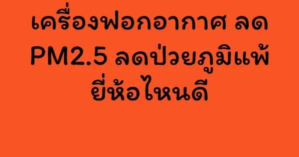 เครื่องฟอกอากาศ ลด PM2.5 ลดป่วยภูมิแพ้ ยี่ห้อไหนดี