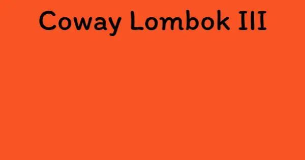 Coway Lombok III