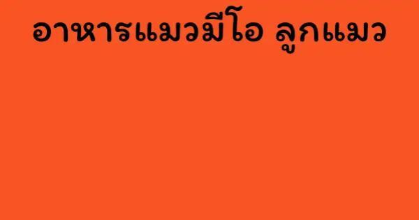 อาหารแมวมีโอ ลูกแมว