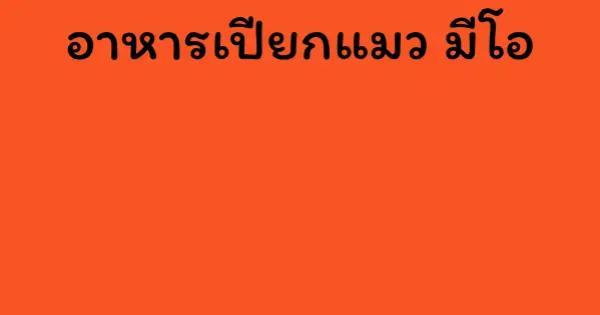 อาหารเปียกแมว มีโอ