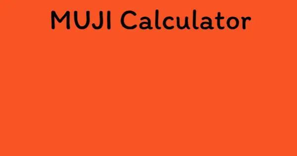 MUJI Calculator