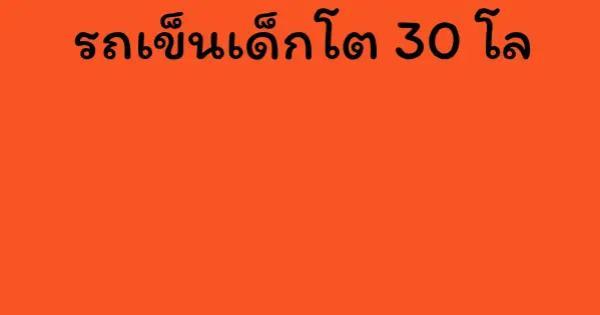 รถเข็นเด็กโต 30 โล