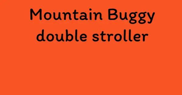 Mountain Buggy double stroller